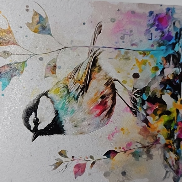 4x6 Chickadee Watercolor Illustration Art Oil Painting Print - Picture 8 of 9